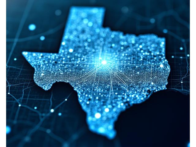 Detailed map of Houston metro area overlaid with network coverage indicators