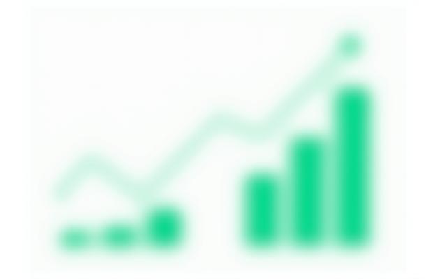 Graphic showing a downward trend on a financial chart with dollar signs and an upward trend for a sales bar chart, illustrating cost reduction and sales increase.